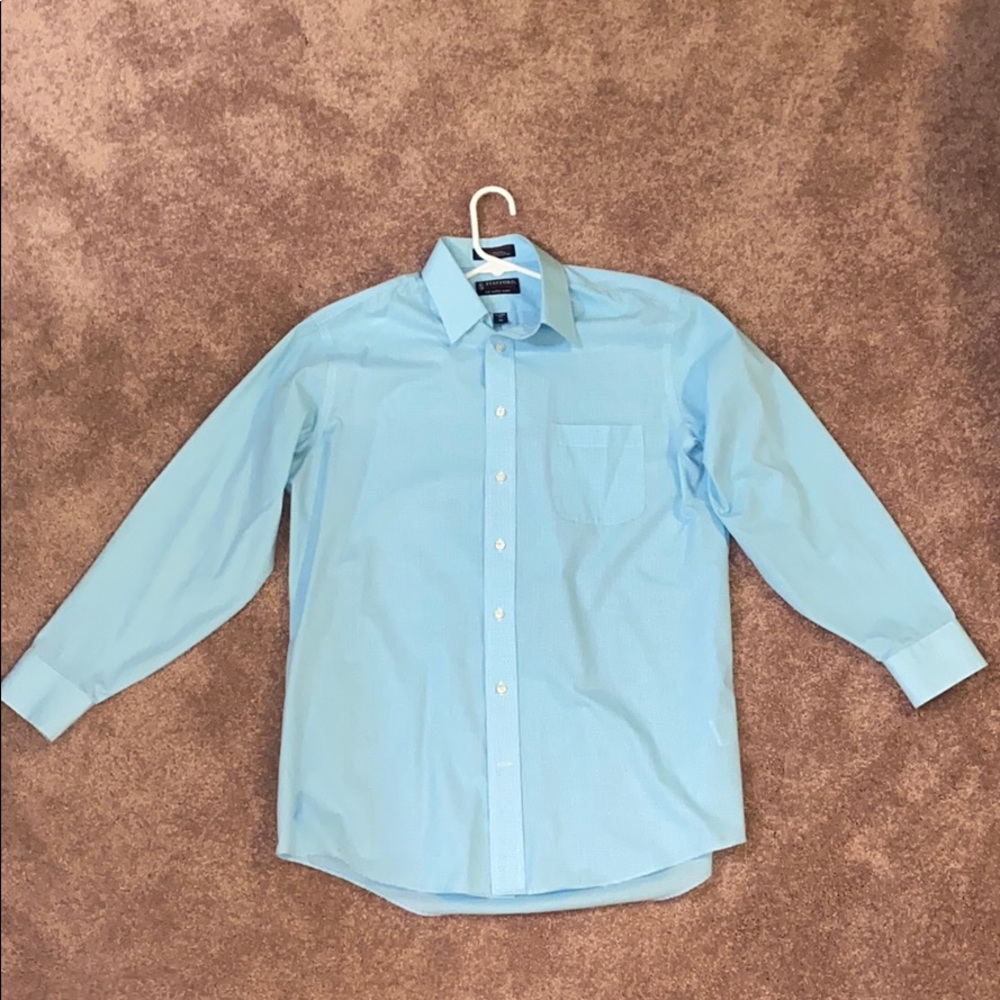 Stafford light blue button down dress shirt